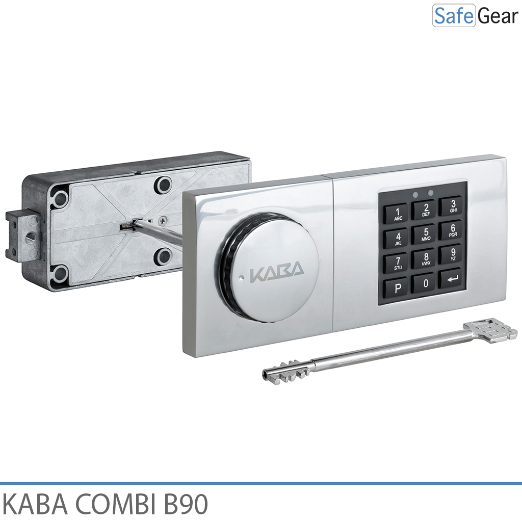 Fechadura de combinação Kaba Combi B90 para Cofre com chave de emergência
