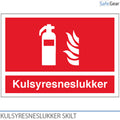 Carbon dioxide snow extinguisher (CO2 Extinguisher) - Sign - Plastic