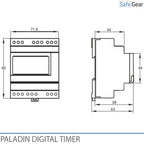 Digital Clock Timer for Doorbells Schools and Industry - Bluetooth - Yearly Clock - 2 Channel