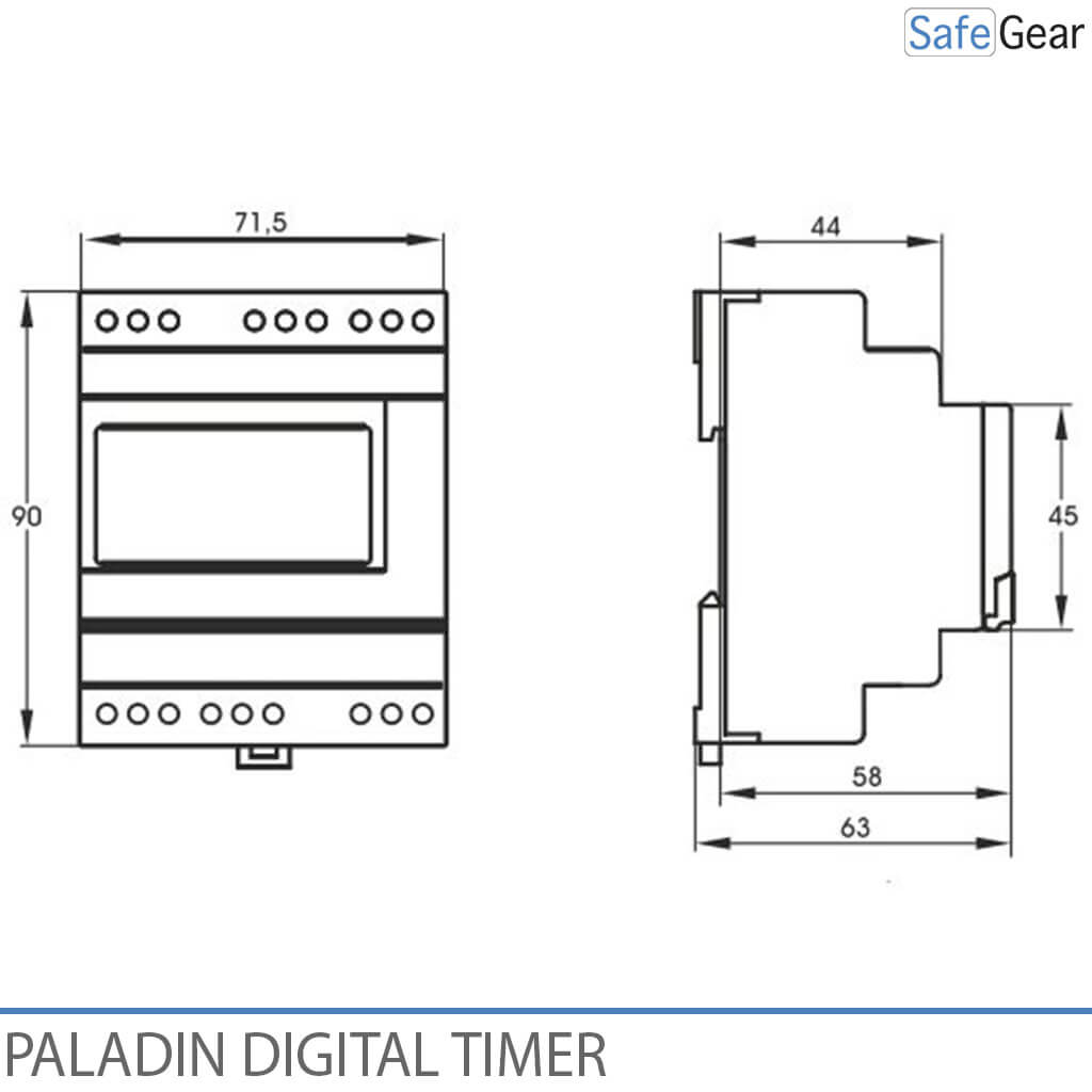 Digital Clock Timer for Doorbells Schools and Industry - Bluetooth - Yearly Clock - 4 Channel