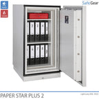 Paper Star Plus 1 Fire Cabinet (115 L) - Burglary Test Grade I / Fire Test 120 min