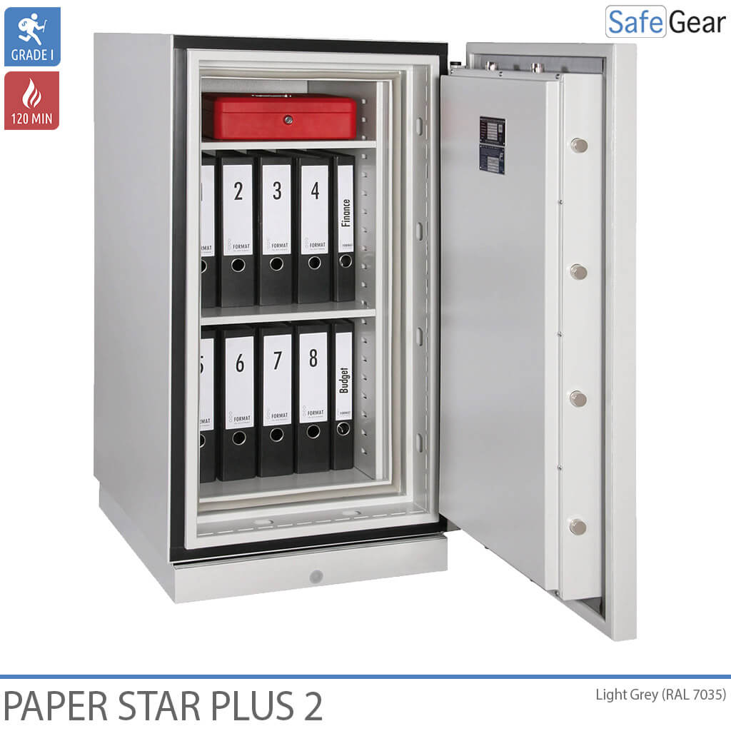 Paper Star Plus 1 Armário Contra Incêndio (115 L) - Grau de teste contra arrombamento I / Grau de teste contra incêndio 120 min