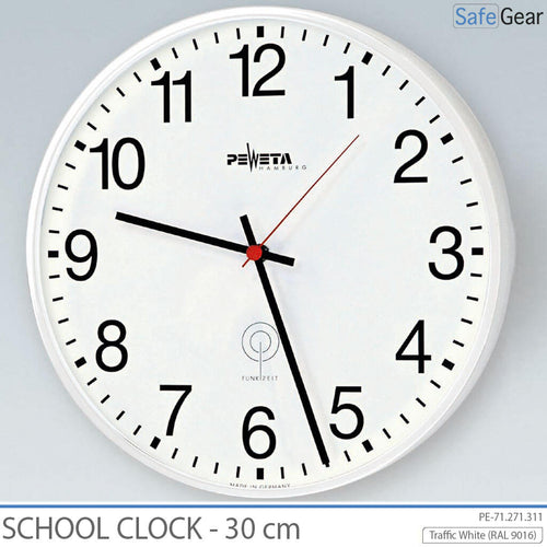 Relógio escolar analógico - Interior - Redondo - 40 cm