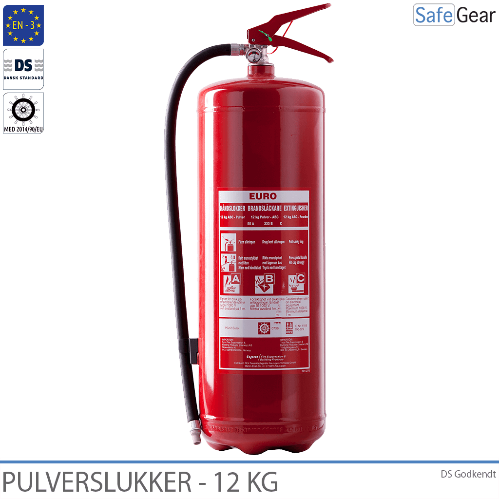 Pulverslukker 12 kg