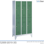 Cacifo S2000 com 3x2 compartimentos (8310-30) - cadeado