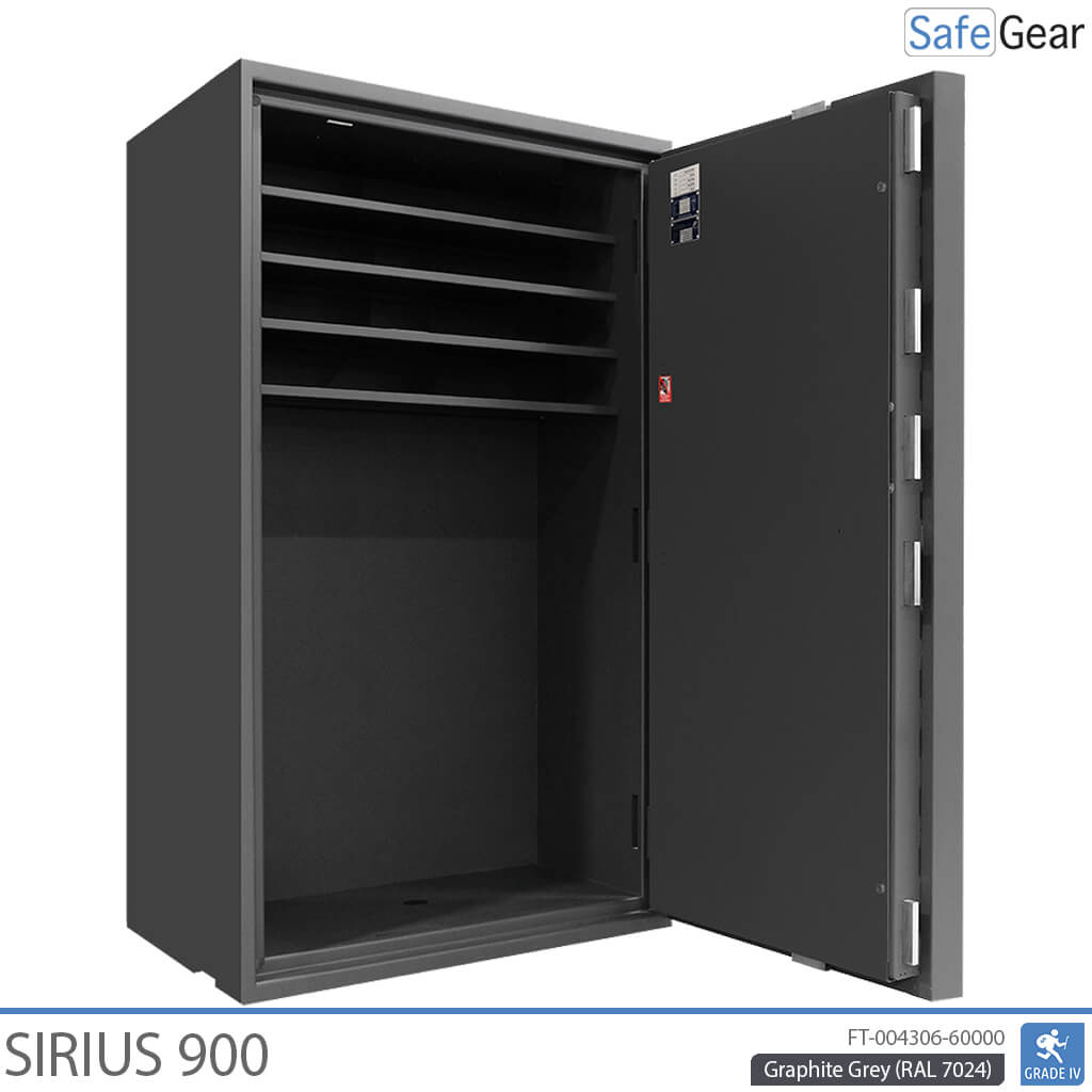 Cofre Sirius (900 L) - Grau 4 no teste de resistência ao arrombamento
