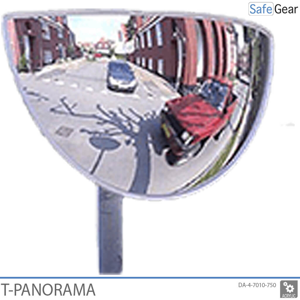 Espelho de tráfego - panorâmico em T 78-x-40-x-16 cm