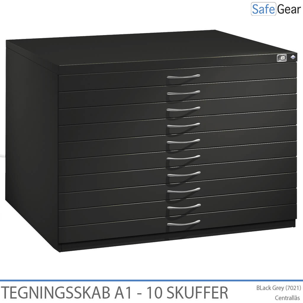 Drawing cabinet A1 with 10 drawers