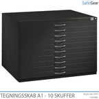 Drawing cabinet A1 with 10 drawers