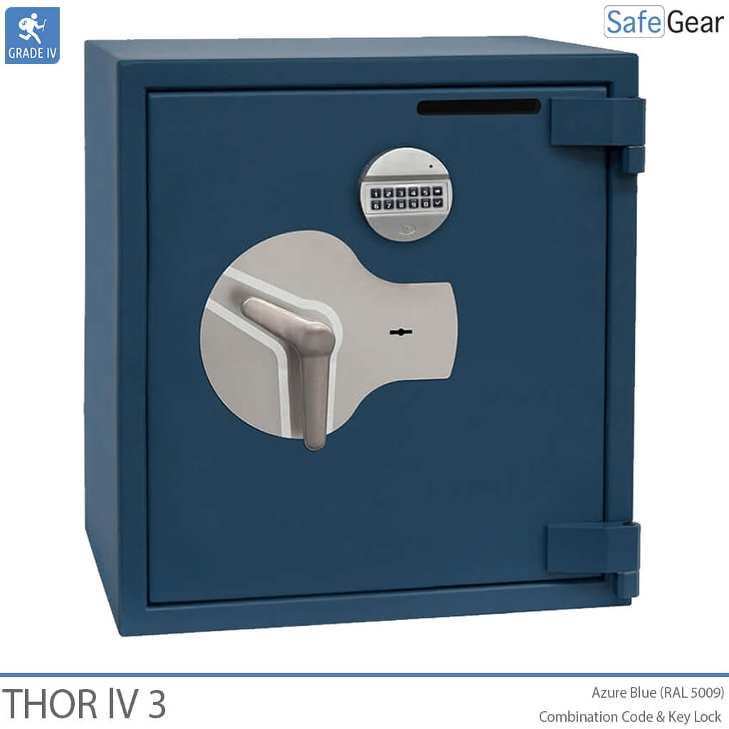Armazenamento Thor IV (100L) - Grau 4 de teste contra arrombamento - Fechadura De Código e fechadura com chave