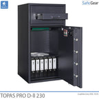 Topas Pro D-II 315 Deposit Safe (311 L) - Burglary Test D-II - Code Lock with 9 user codes