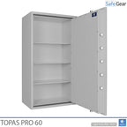 Cofre Topas Pro 60 (433 L) - Teste de Roubo Grau II
