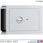 Cofre de parede VCO 4 (32 L) - Teste antirroubo Grau 1 - Cinzento-claro - Fechadura com chave