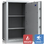 VCO 12 Cofre de parede (169 L) - Teste de arrombamento Grau 1 - Cinzento-claro - Fechadura com chave