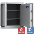 VCO 6 Cofre de parede (61 L) - Teste de Arrombamento Grau 1 - Cinzento-claro - Fechadura De Código