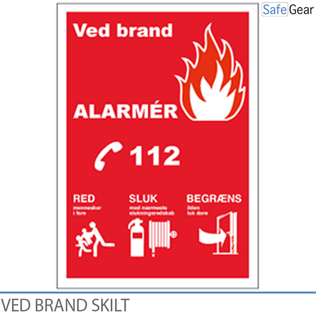 In case of fire - Sign - 210 x 297mm - Self-adhesive vinyl