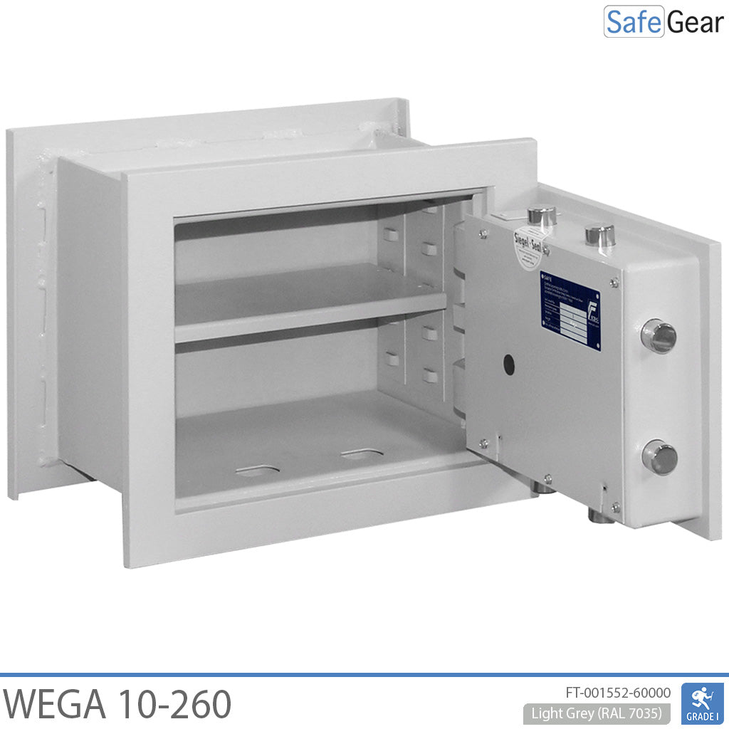 Wega 10-260 Cofre de parede (12L) - Grau I de resistência a arrombamento