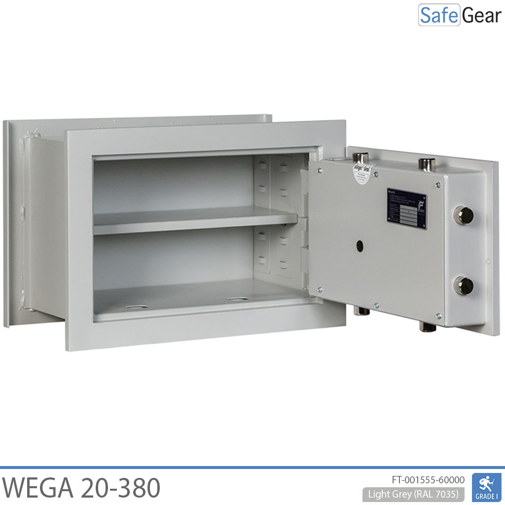 Wega 20-380 Cofre de parede (27L) - Grau I no teste de resistência a arrombamento