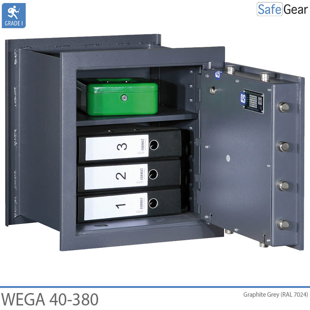 Cofre de parede Wega 40-380 (50L) – Grau I no teste de resistência a arrombamento